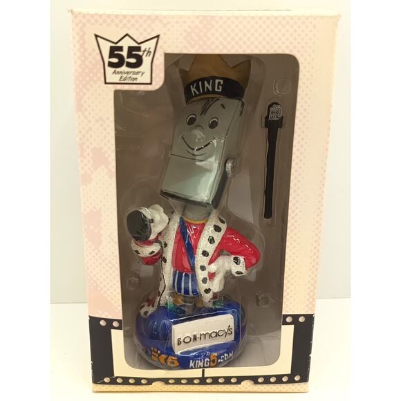 King 5 TV 55th Anniversary Bobblehead Mascot Figure Promo Collectible w/ Box - Picture 1 of 14